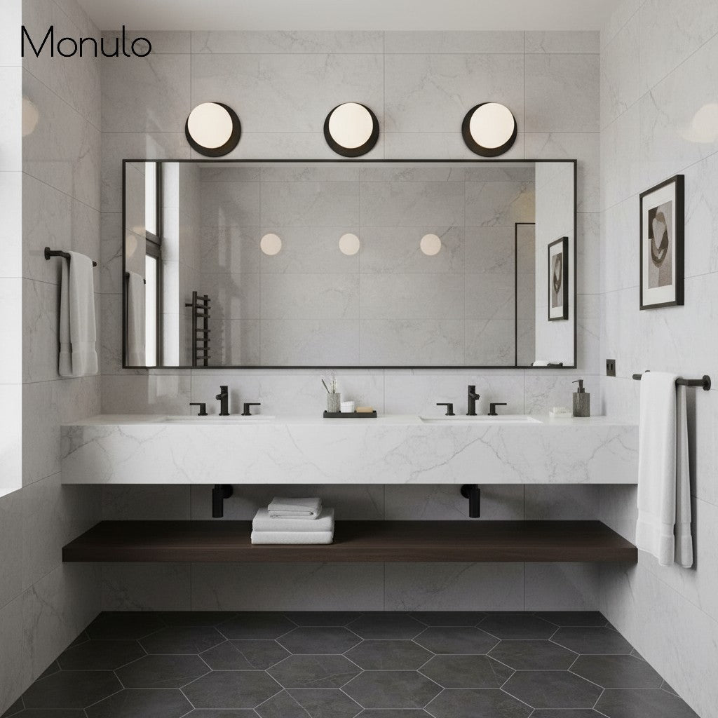 مصباح حائط كروي زجاجي عصري Glorica Glass بتصميم معدني أنيق لغرف المعيشة وغرف النوم | Esilora