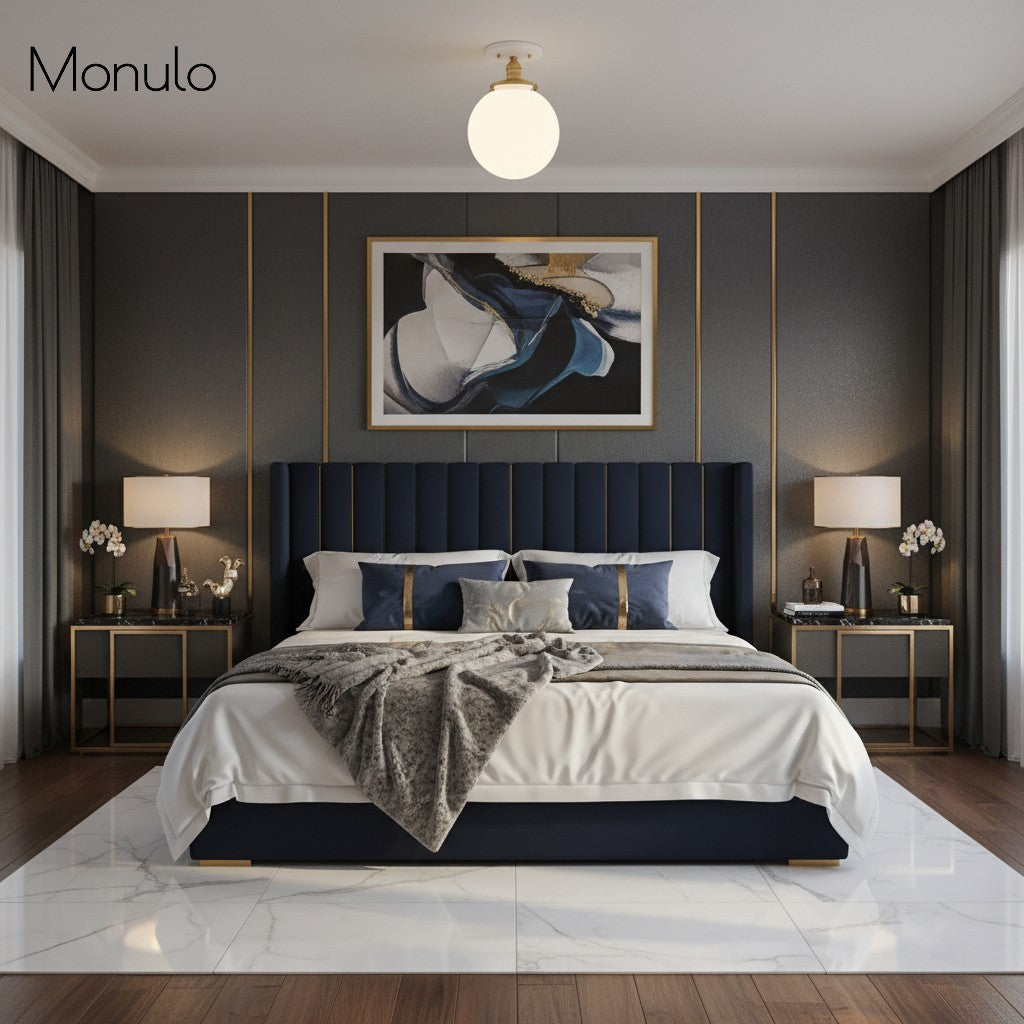 Glorica Opalglas-Halbdeckenleuchte – moderne Mid-Century-Leuchte für das Wohnzimmer | Esilora