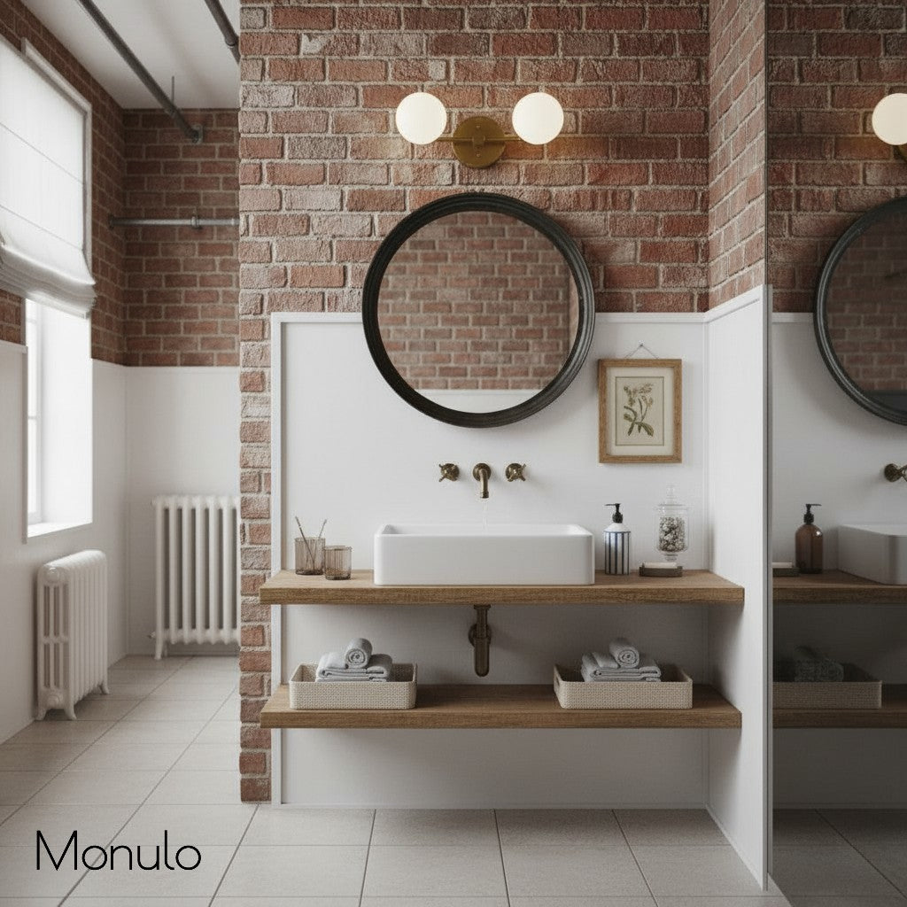 Glorica Glass Minimalist Metal Arm Globe Wall Sconce – Mid-Century Vanity Lighting for Mirror & Hallway | Esilora