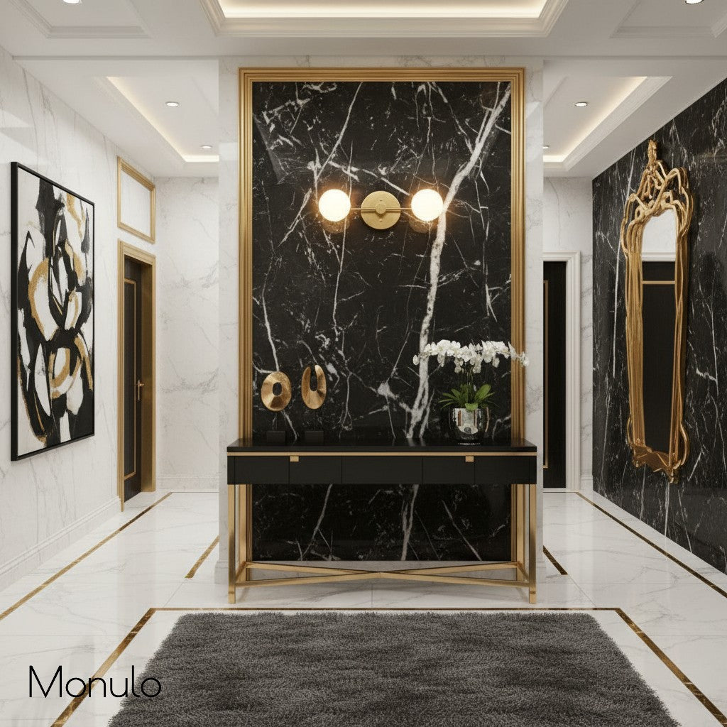 Glorica Glass Minimalist Metal Arm Globe Wall Sconce – Mid-Century Vanity Lighting for Mirror & Hallway | Esilora