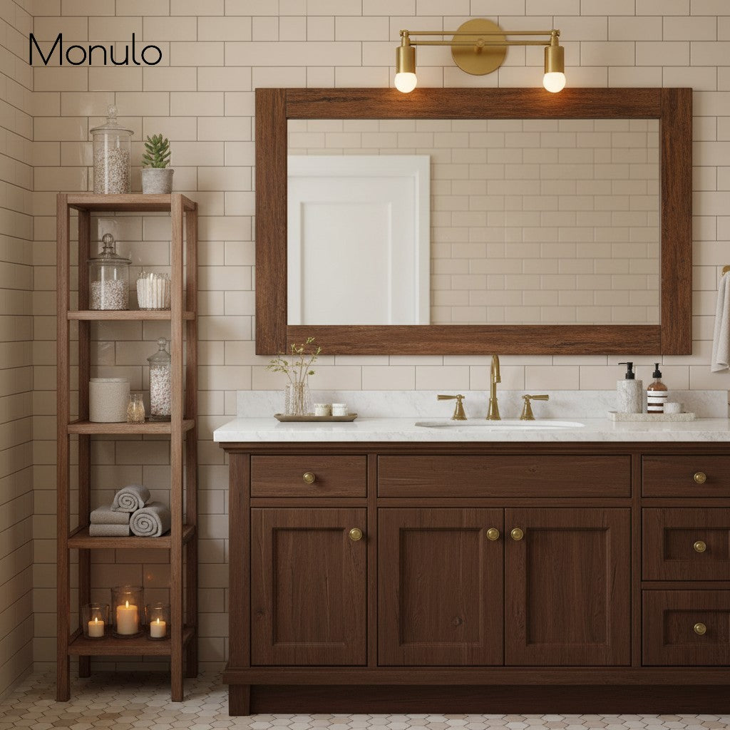 Mobilux Line Sleek Multi-Head Bathroom Wall Light – Designer Vanity Sconce with Glass Shades | Esilora