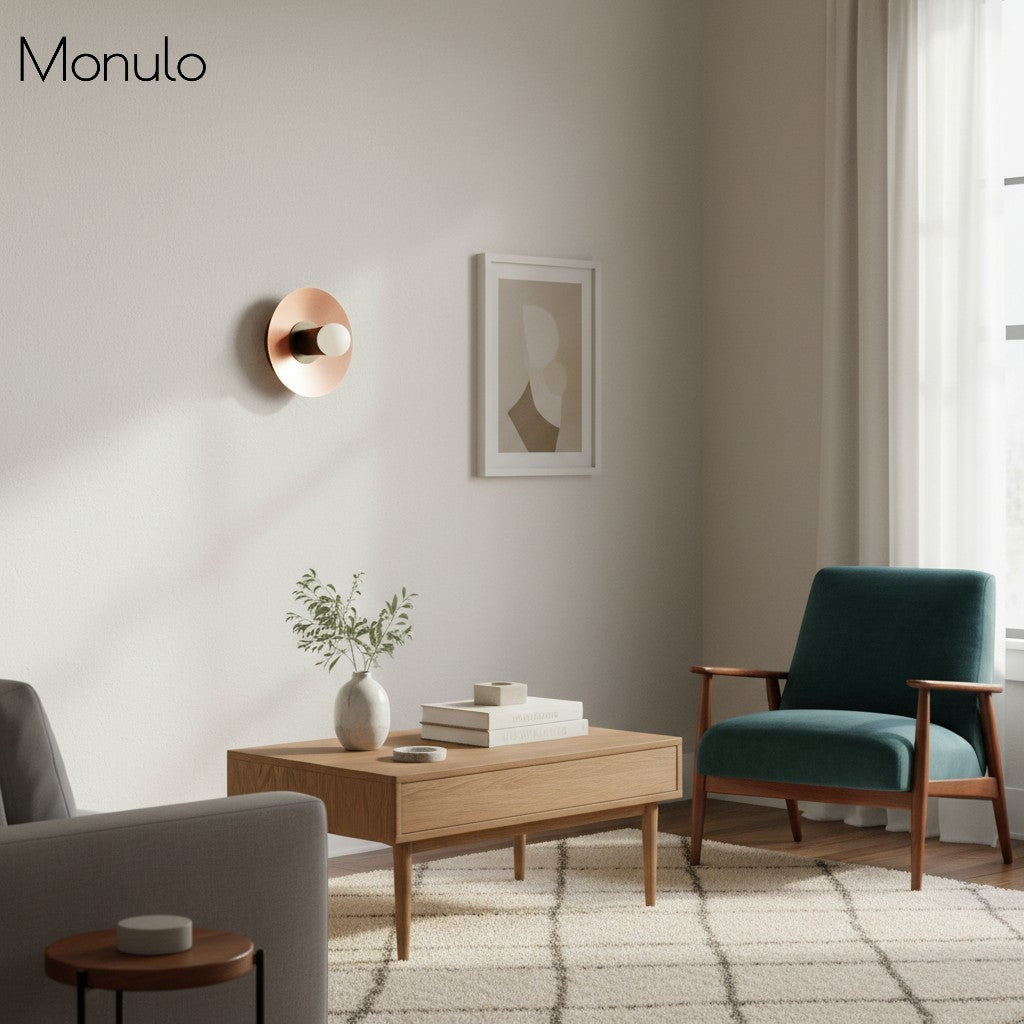 Radiro Globe Metal Finish Wall Sconce – Minimal Design for Vanity and Corridor | Esilora