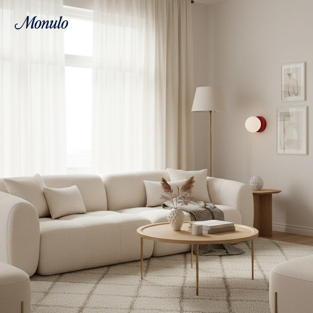 Rivolence Minimalist Fluid Modern Round Wall Sconce – Modern Indoor Accent Lighting for Bedroom or Study | Esilora