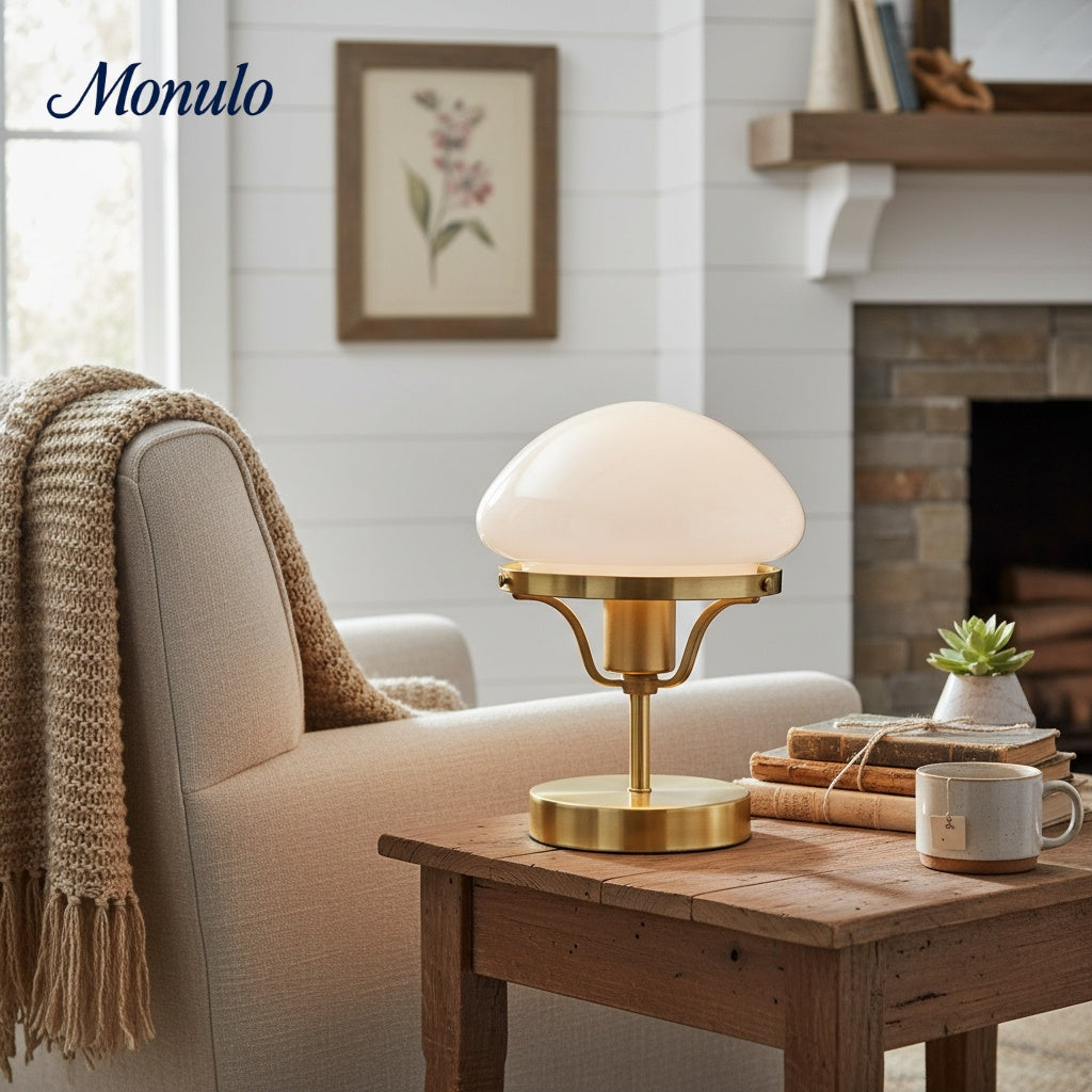 Ornato Luxe Sculptural Geometric Table Lamp – Art Deco Accent for Bedroom & Living Room | Esilora