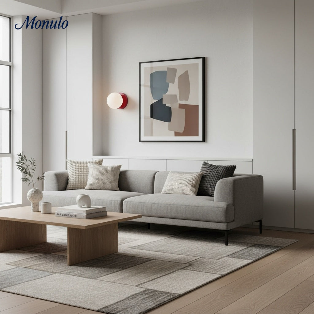 Rivolence Minimalist Fluid Modern Round Wall Sconce – Modern Indoor Accent Lighting for Bedroom or Study | Esilora