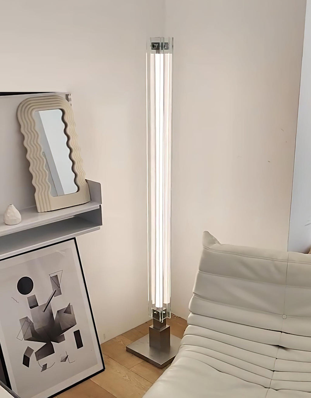 Industrial Style Minimalist Glass Floor Lamp M29 | Esilora