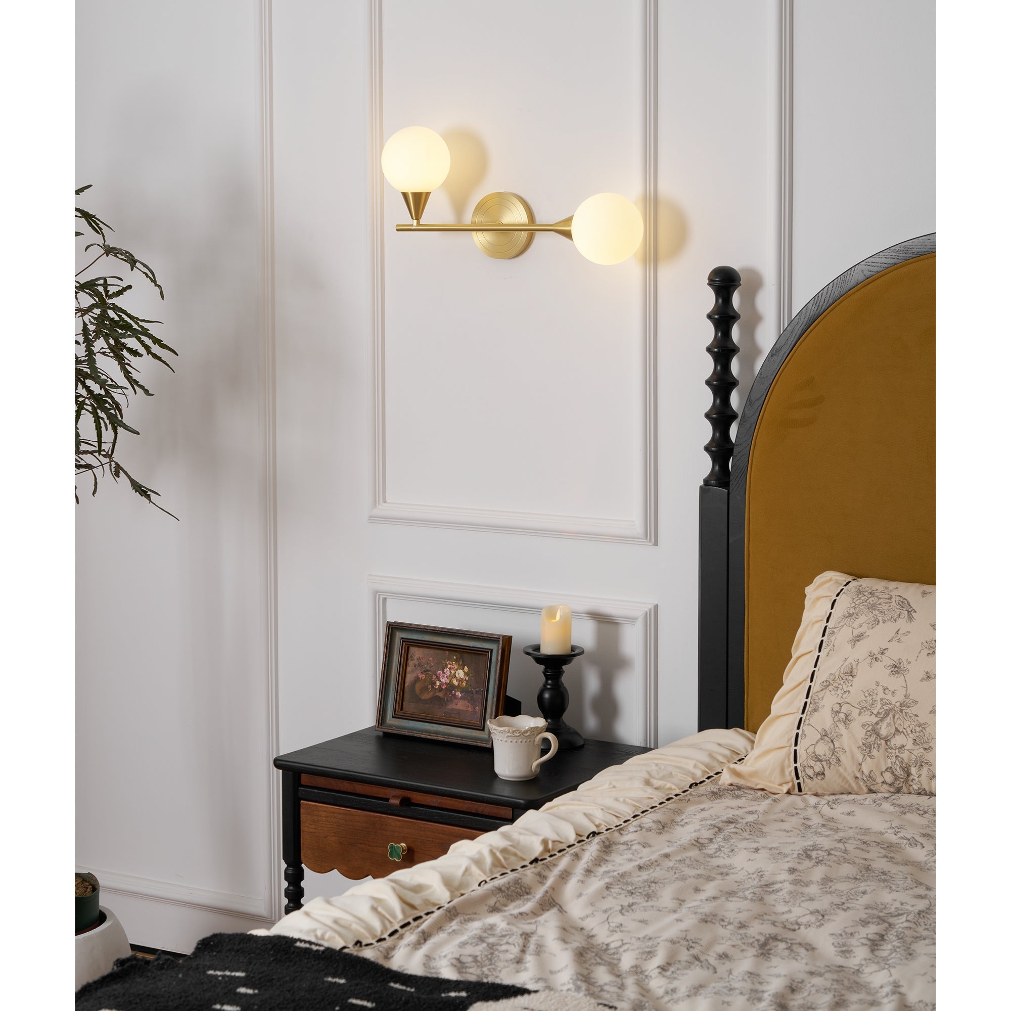 Applique da parete Holten in ottone armato | Esilora