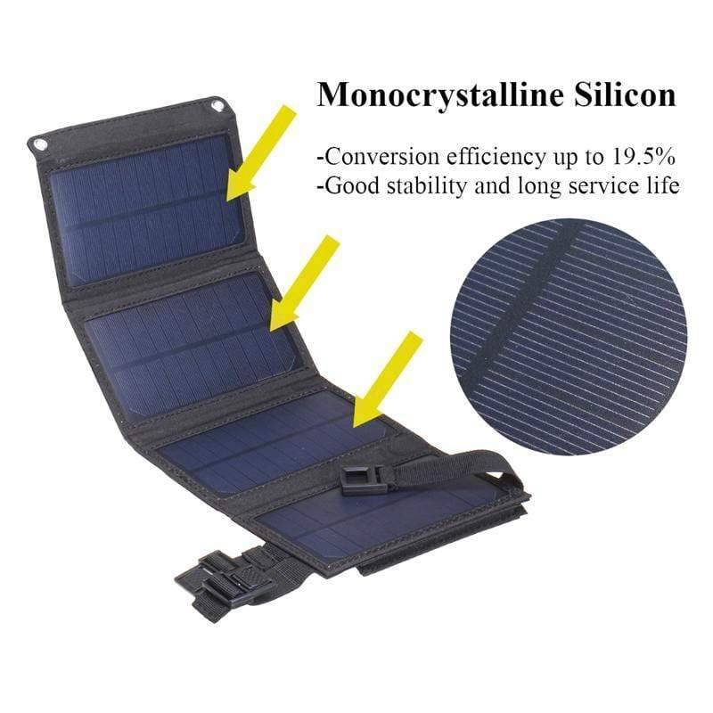 Cargador solar portátil de 20W para dispositivos móviles - Esilora