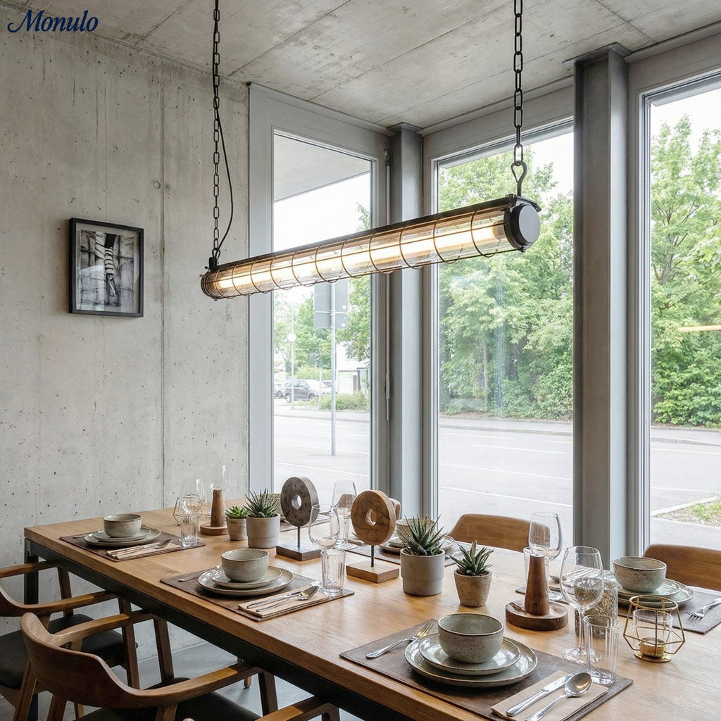 Artisan Glass Linearity Chandelier Iron Metal Glass Polished Silver Finish | Esilora