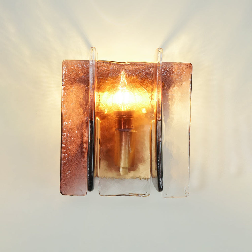 Verdura Architectural Wall Mounted Lamp with Glass Panel Design | Esilora