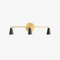 Pyralis Cone 3-Light Vanity Fixture – Sleek Modern Design for Bathrooms and Hallways | Esilora