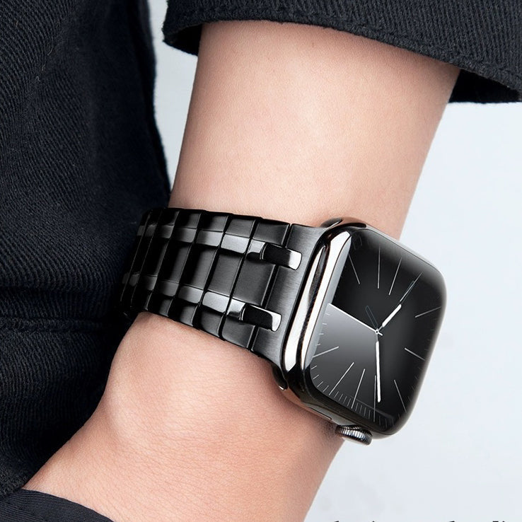 Cinturino magnetico in acciaio inossidabile con finitura satinata per smartwatch - Esilora