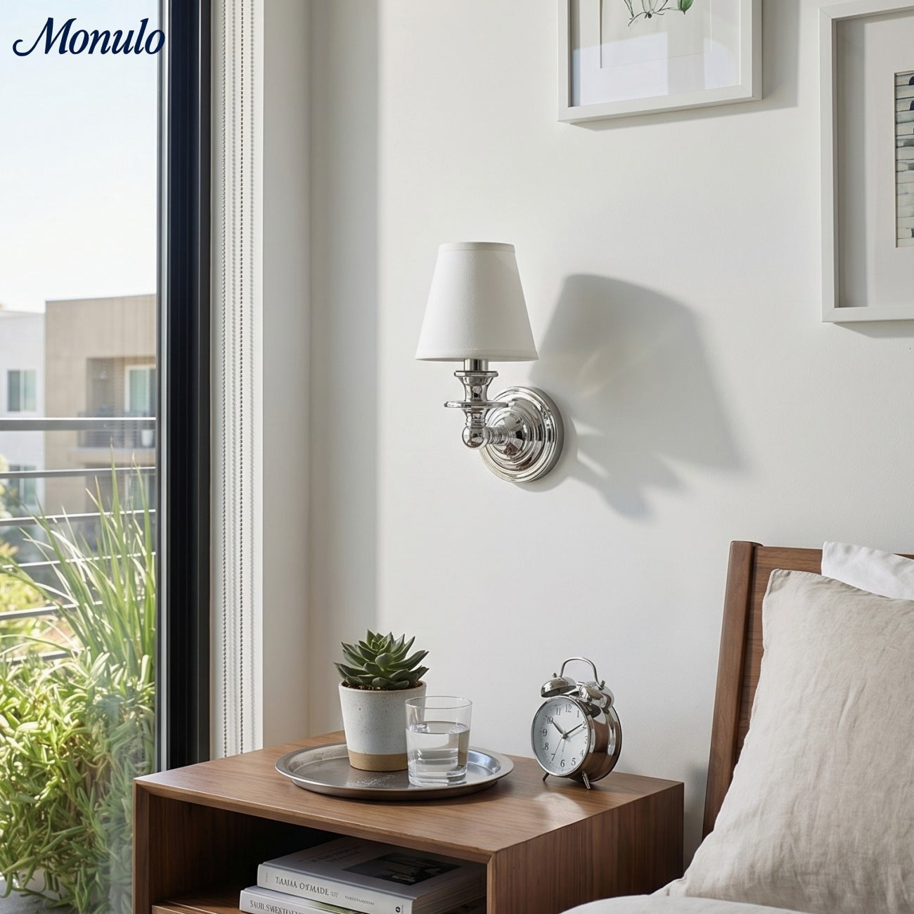 Rowan Drum Shade Wall Sconce – Fabric Sconce Light for Cozy Cottage Lighting | Esilora