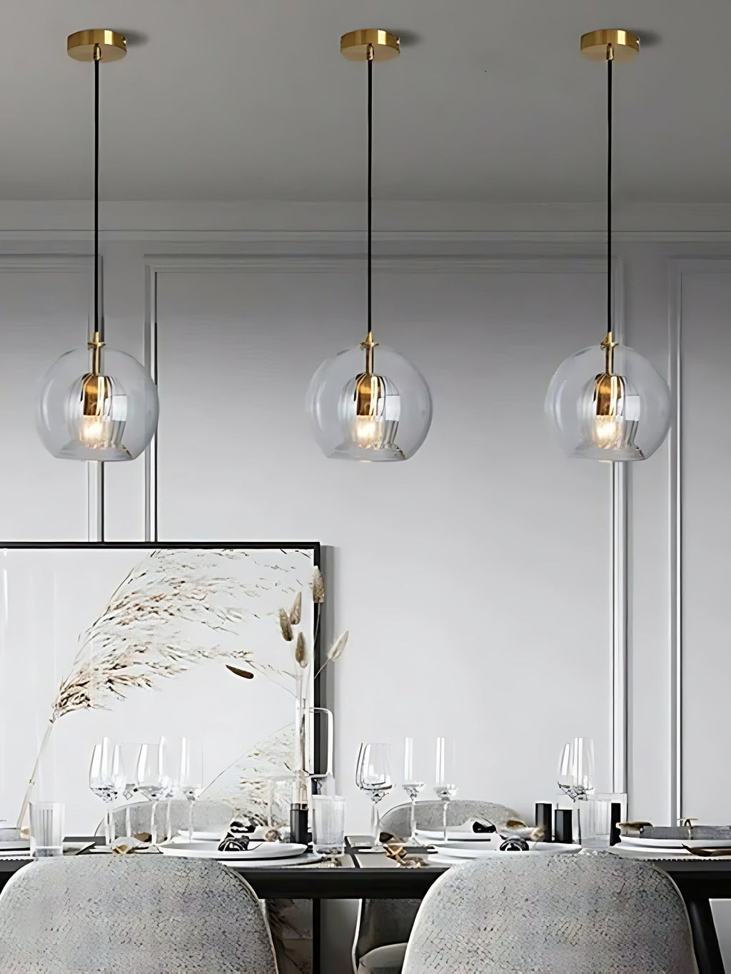 Modern Pleated Glass Pendant Light M39 | Esilora