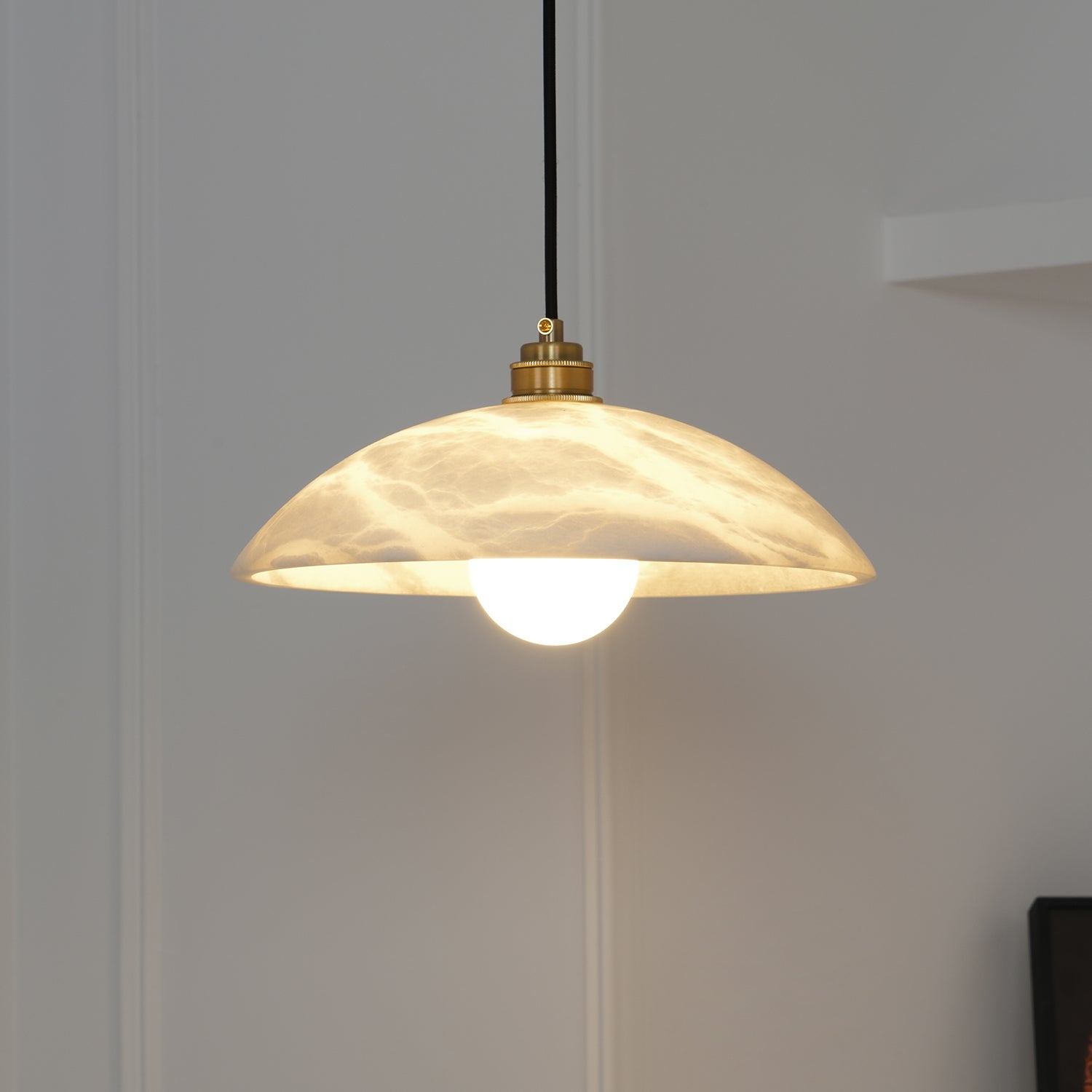Alabaster Dome Pendant Light | Esilora