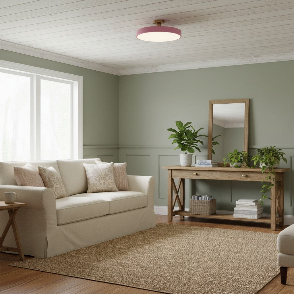 Lumiflexa Round Minimalist Flush Mount Ceiling Light - Contemporary Design for Hallway and Office | Esilora