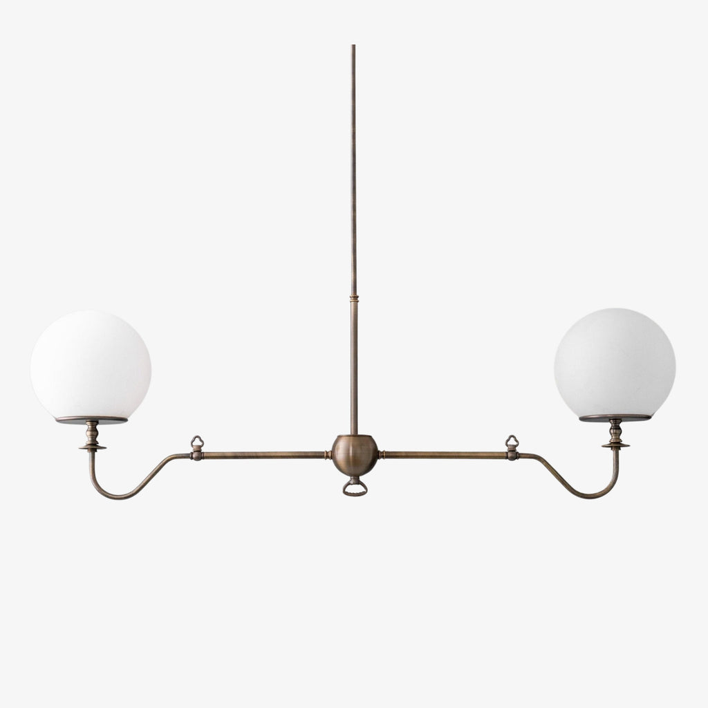 Lampadario Glorica in vetro con bracci curvi e globi – Lampada moderna per camera da letto | Esilora