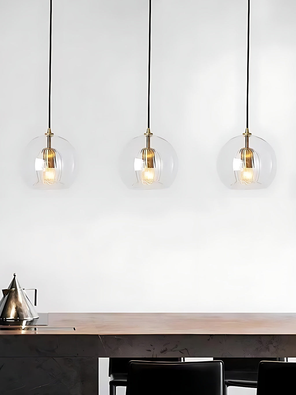 Modern Pleated Glass Pendant Light M39 | Esilora