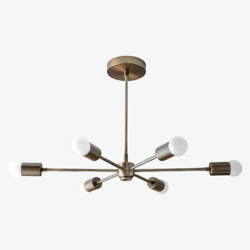 Mobilux Line Mid Century Modern Kronleuchter - 6-flammige Hängeleuchte | Esilora