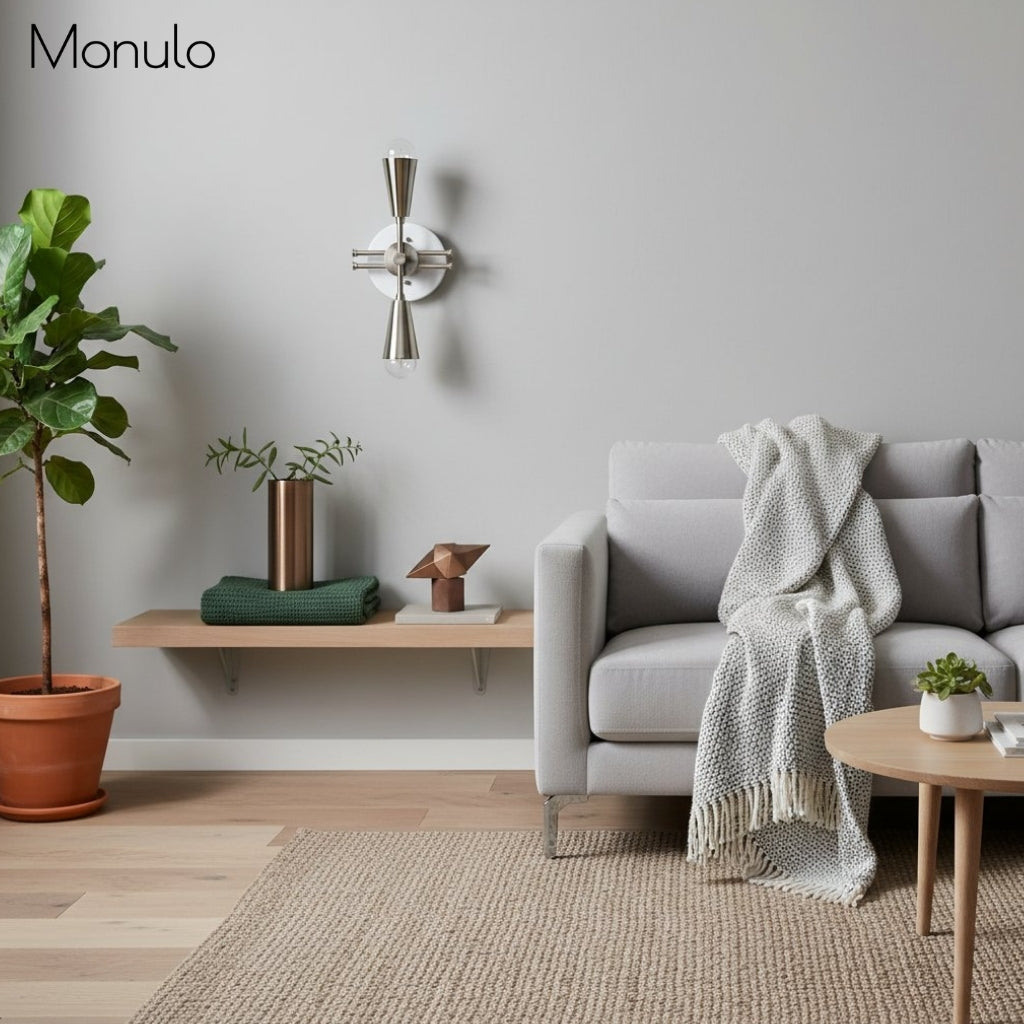 Pyralis Cone Silhouette Wall Lamp – Modern Industrial Style Sconce for Hallway & Entry | Esilora