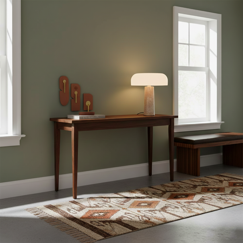 Kine Travertine Table Lamp | Esilora