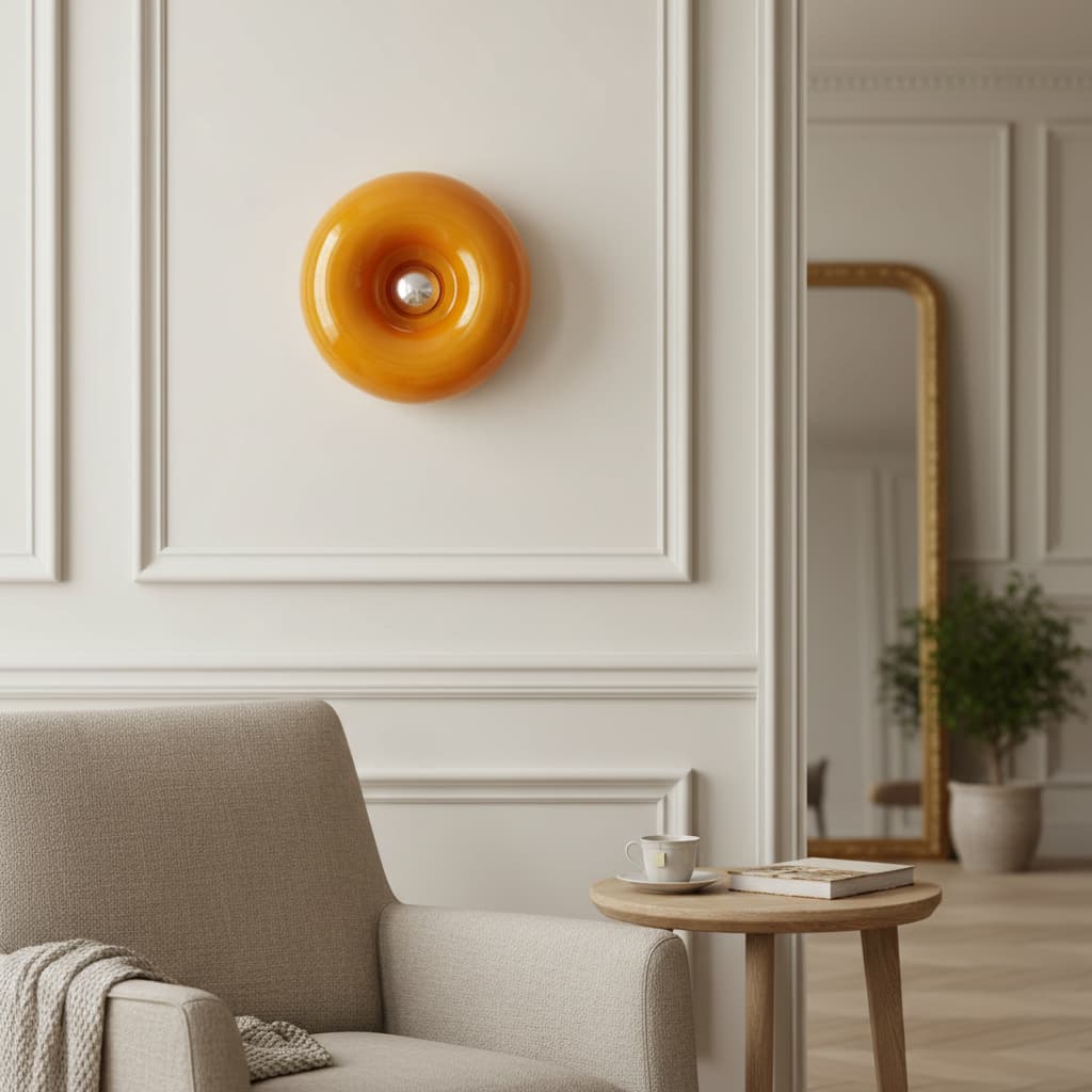 Halorentis Donut Shape Table Wall Lamp Bauhaus Style - Living Room Lighting N11 | Esilora