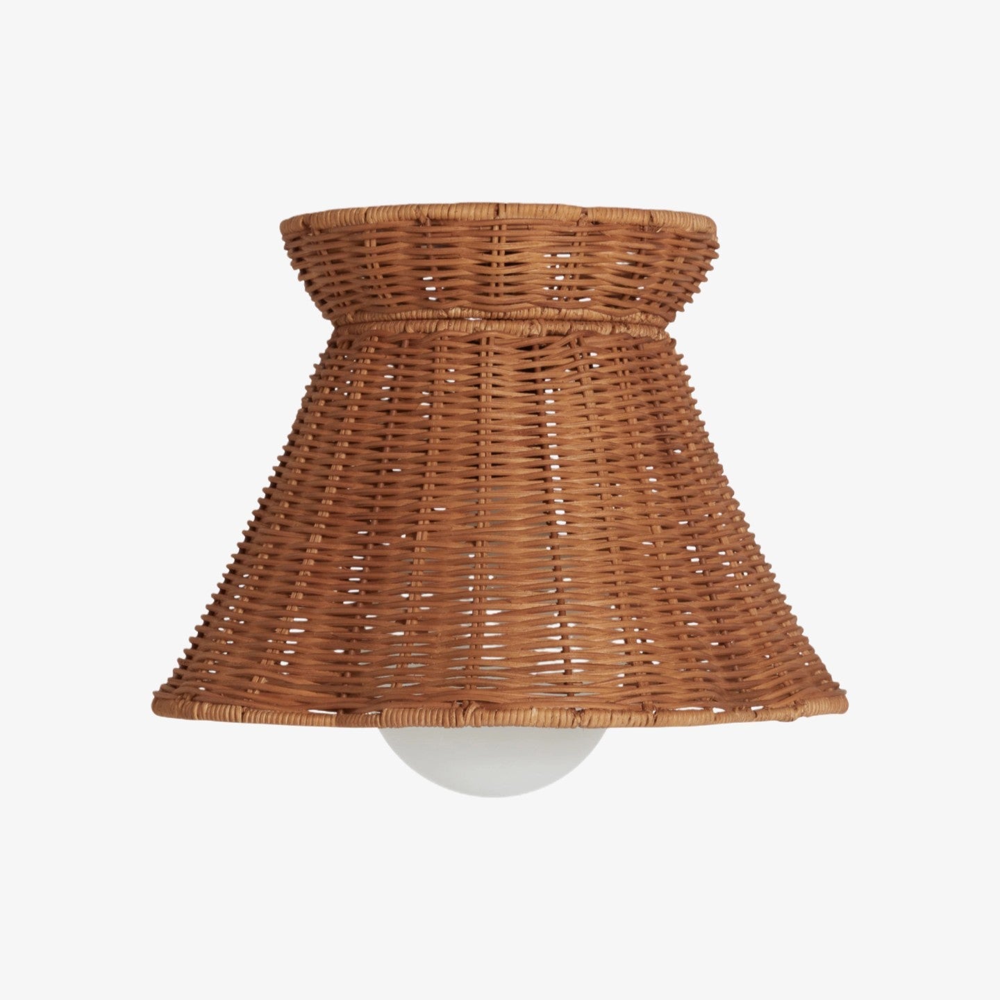 Wickara Woven Organic Silhouette Ceiling Light - Rattan Boho Style for Living Room | Esilora