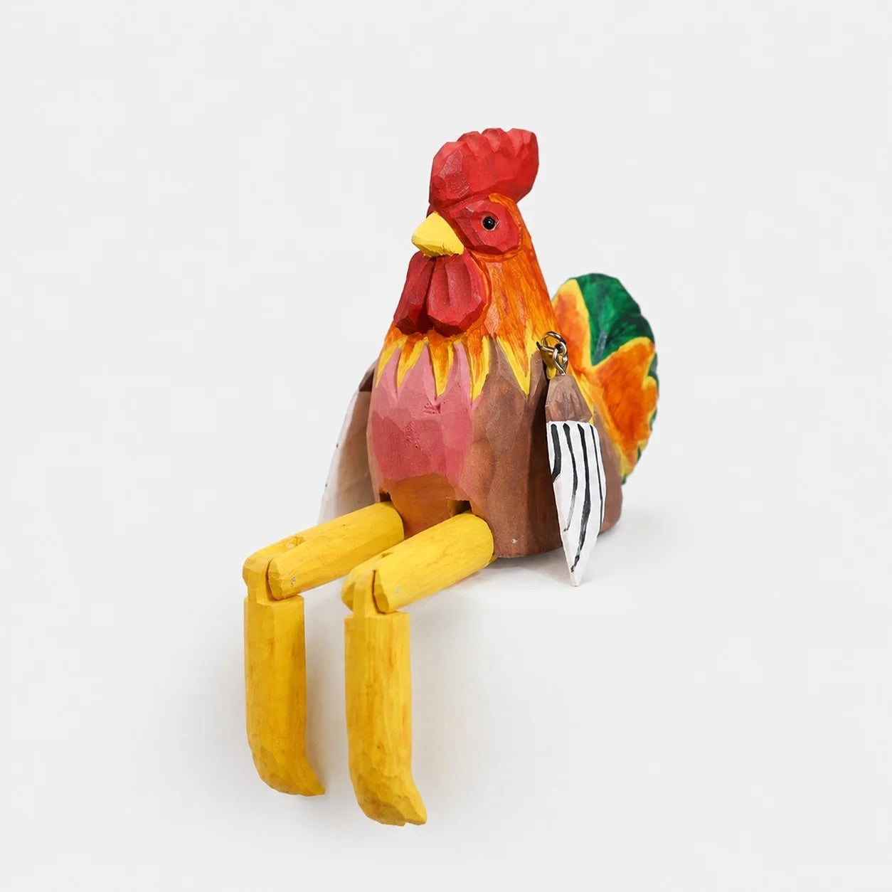 Hand-Carved Wooden Dangling-Leg Animal Ornaments | Esilora