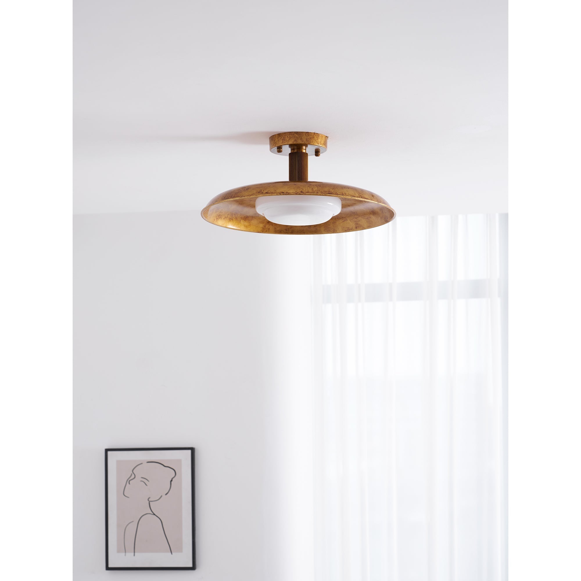 Pot-Lid Style Flat-Panel Ceiling Light | Esilora