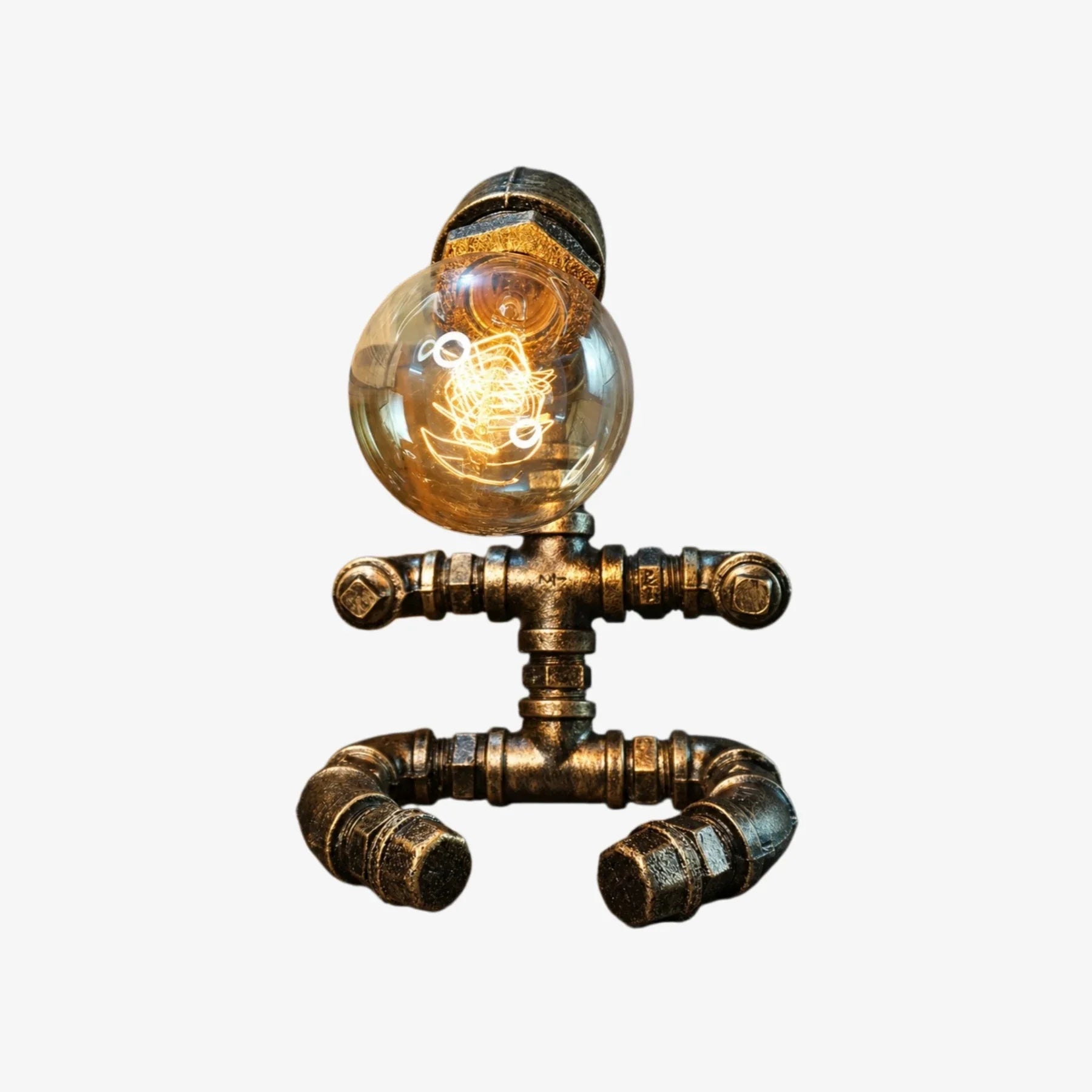 Retro Industrial Pipe Table Lamp | Esilora
