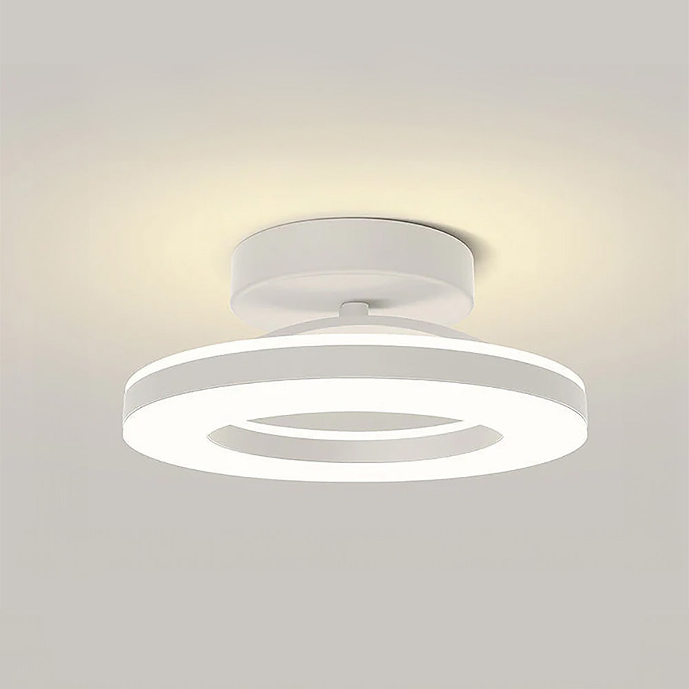 Aurion Ceiling Light — Gold Iron Flush-Mount, Energy-Efficient LED