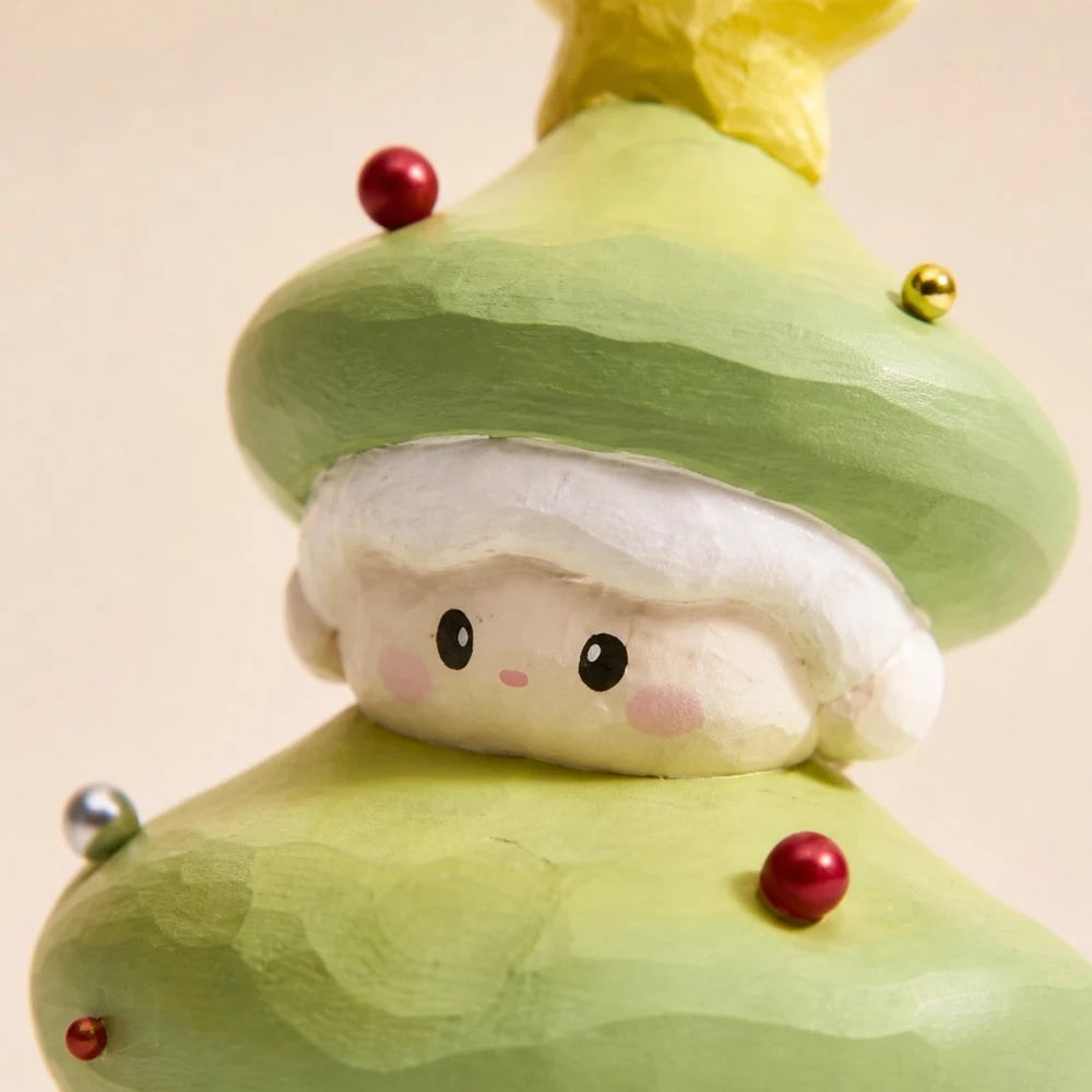Handmade Wooden Christmas Character Ornaments for Shelf and Table Decor | Esilora