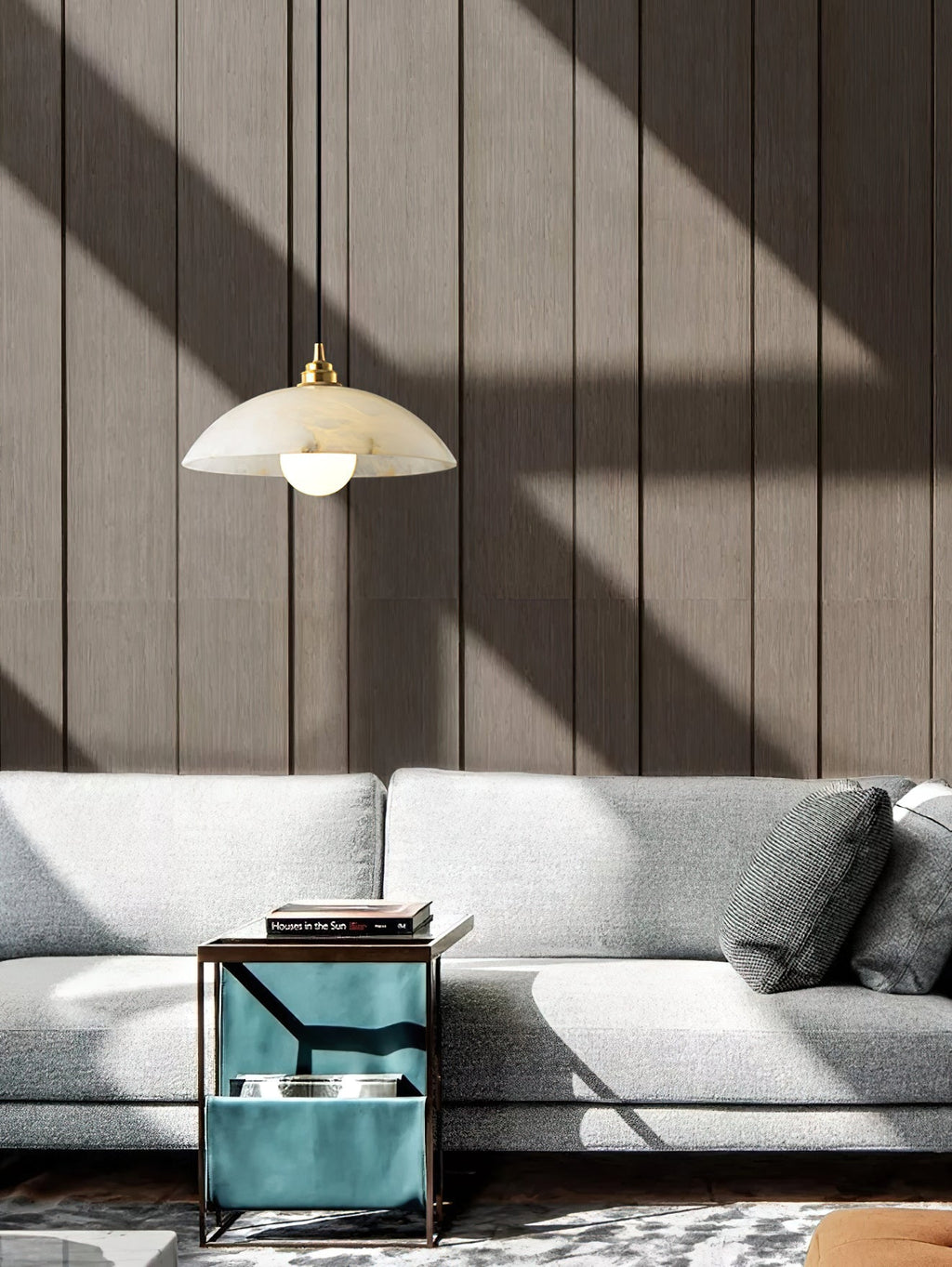 Alabaster Dome Pendant Light | Esilora