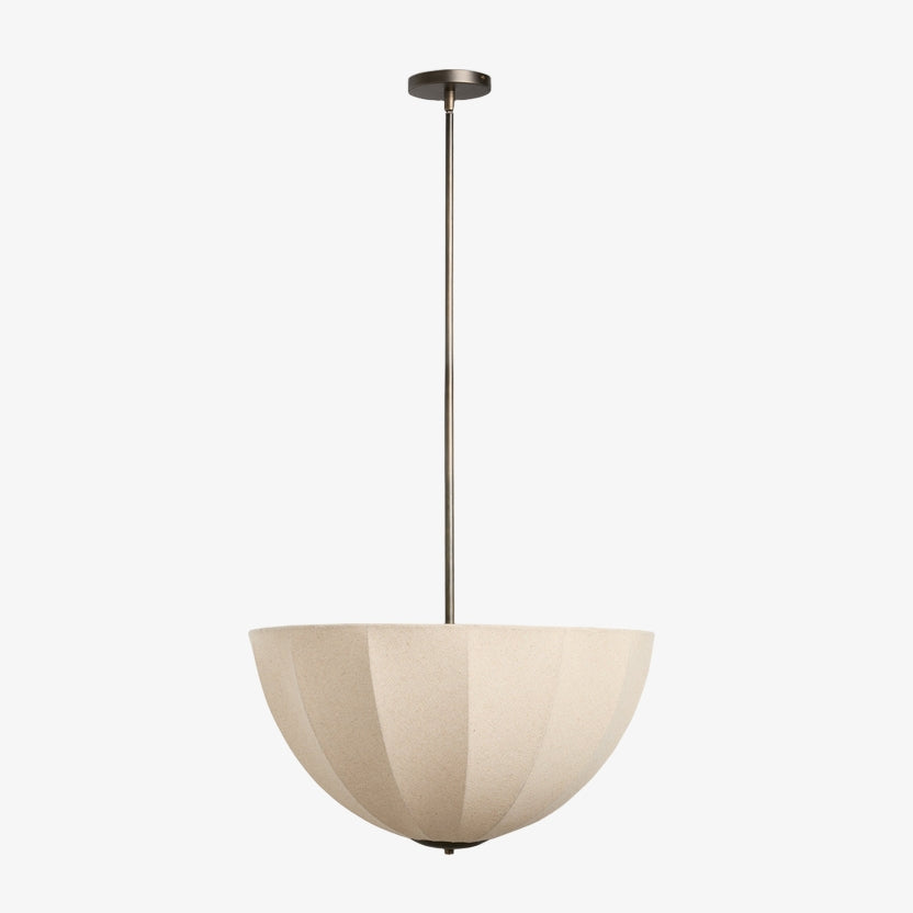 Lumarys Sculptural Fabric-Wrapped Pendant Light Organic Botanical Style for Living Room | Esilora