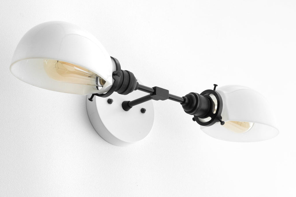 Ornato Luxe Art Deco Schminkspiegel-Wandleuchte – Opalglas-Wandlampe für Bad & Ankleidezimmer | Esilora