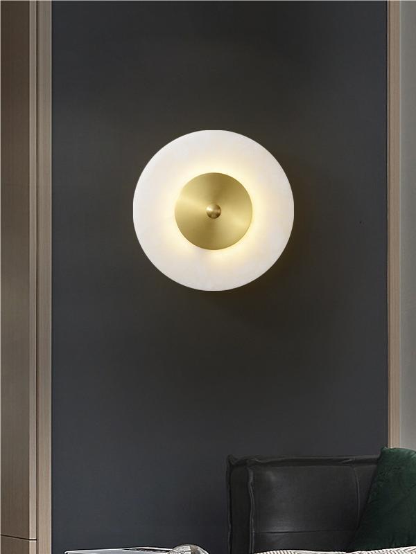 Minimalistische Elegante Swe Alabaster Wandlampe | Esilora