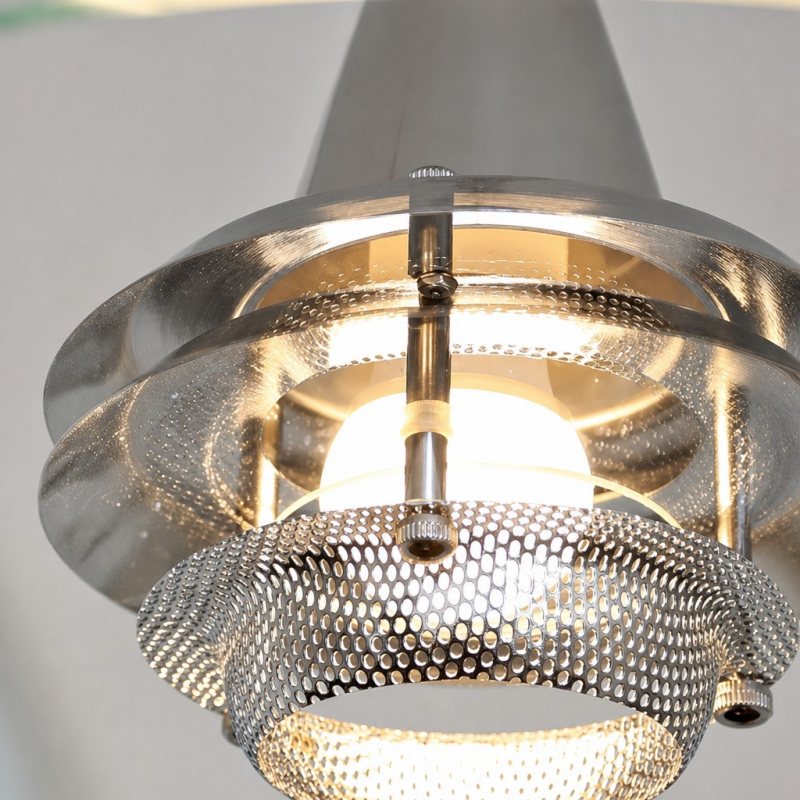 Kallera UFO Pendant Light - Metal and Glass Vintage Modern Hanging Lamp for Dining Room | Esilora