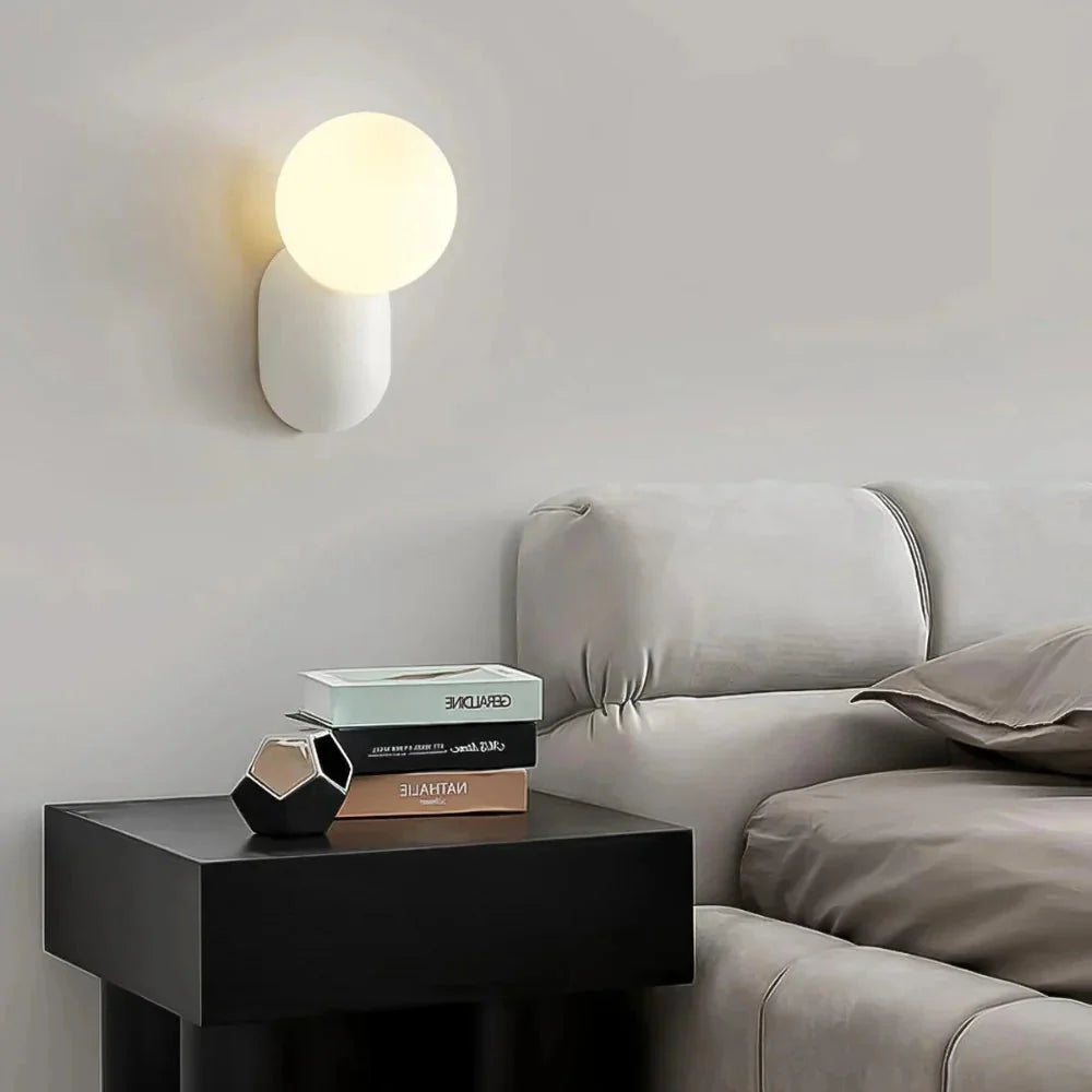 Luma Nordic Glass Orb Wall Light | Esilora