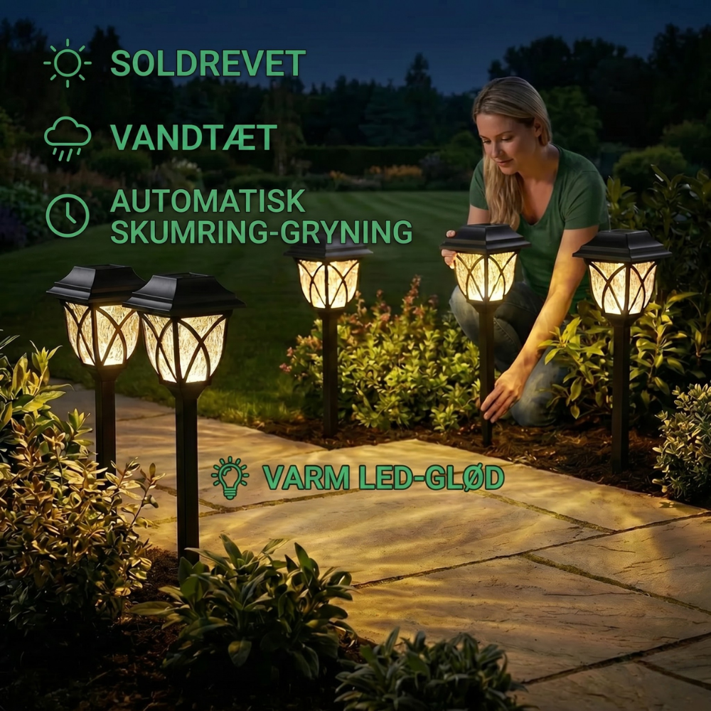 Lampe solaire de chemin de jardin LumaPath - Esilora