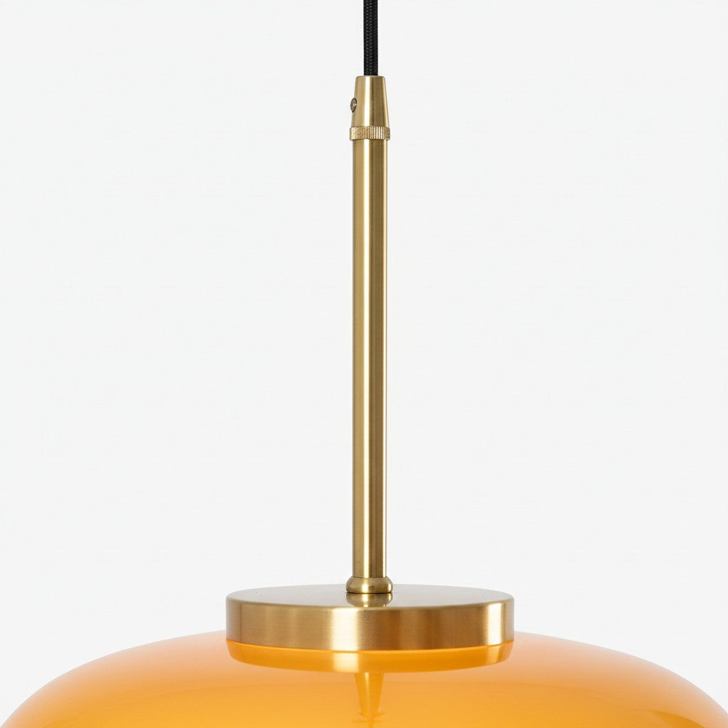 Havelo rund pendellampe i glas – Bauhaus-pendellampe til hjemmet N51 | Esilora