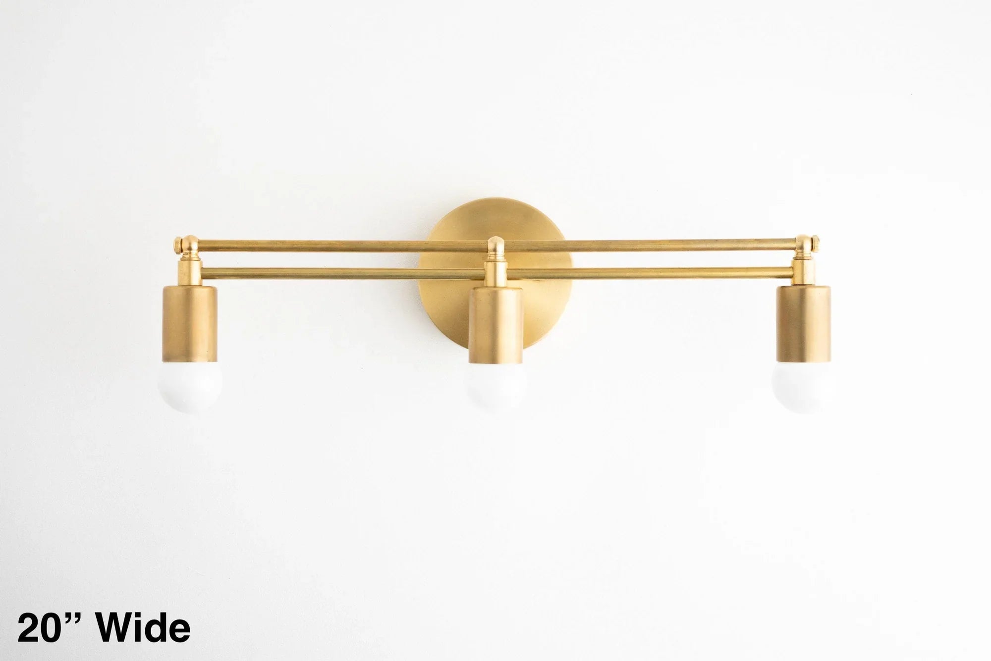 Mobilux Line Sleek Multi-Head Bathroom Wall Light – Designer Vanity Sconce with Glass Shades | Esilora