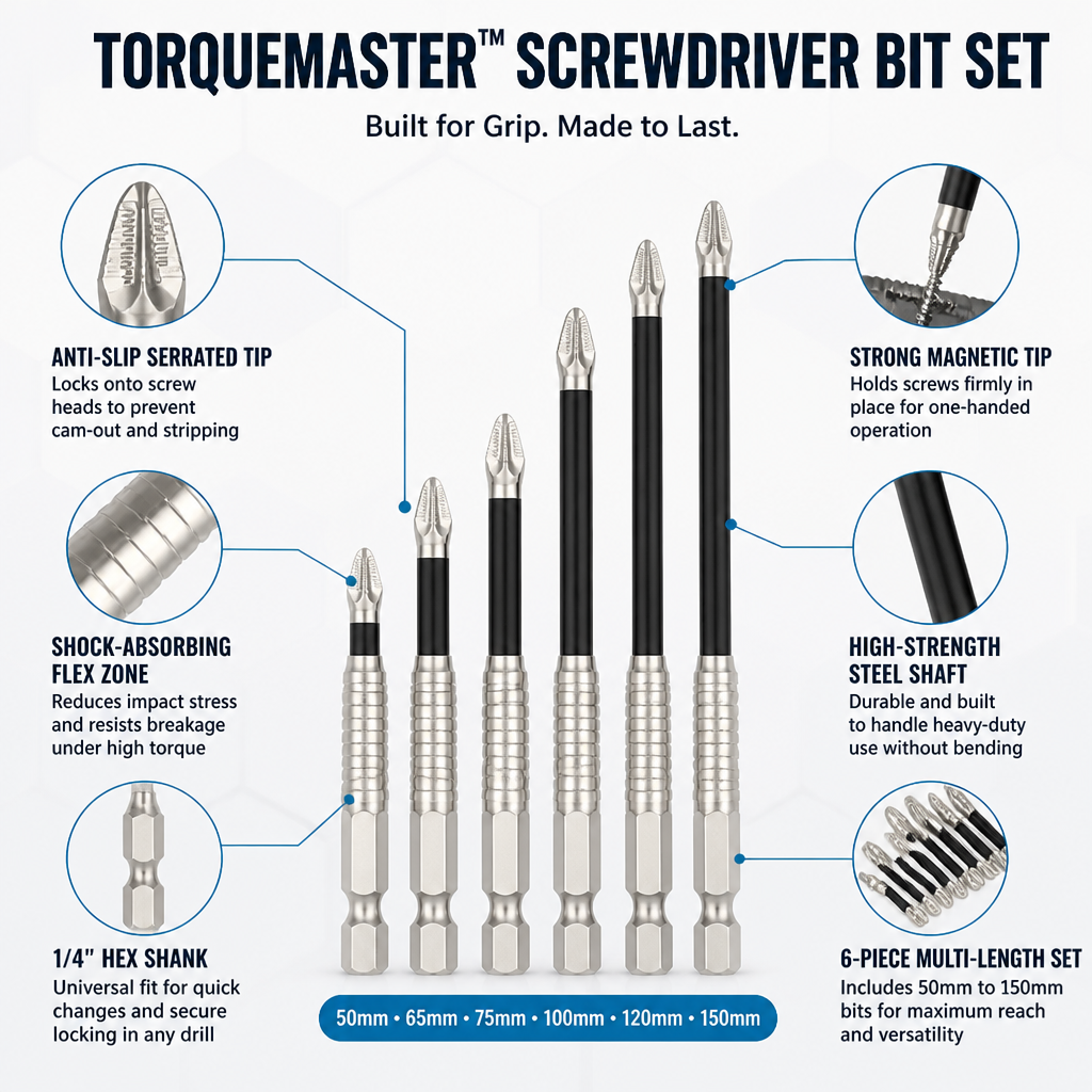 TorqueMaster — Bloquez chaque vis instantanément pour des projets impeccables et sans frustration - Esilora
