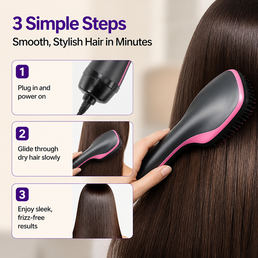 SilkPro Precision Styler — Effortless Salon Shine and Frizz-Free Confidence Every Day - Esilora