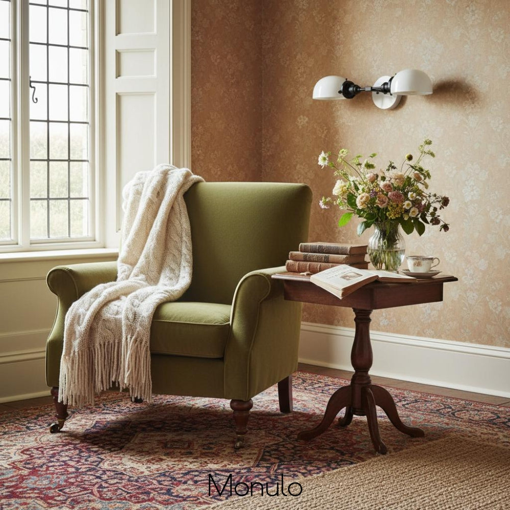 Ornato Luxe Art Deco Schminkspiegel-Wandleuchte – Opalglas-Wandlampe für Bad & Ankleidezimmer | Esilora