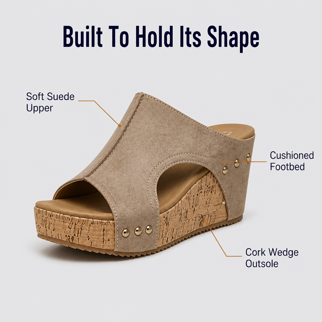 SolaraLuxe Wedge Sandals — Walk Pain-Free with Bold Style That Commands Attention - Esilora