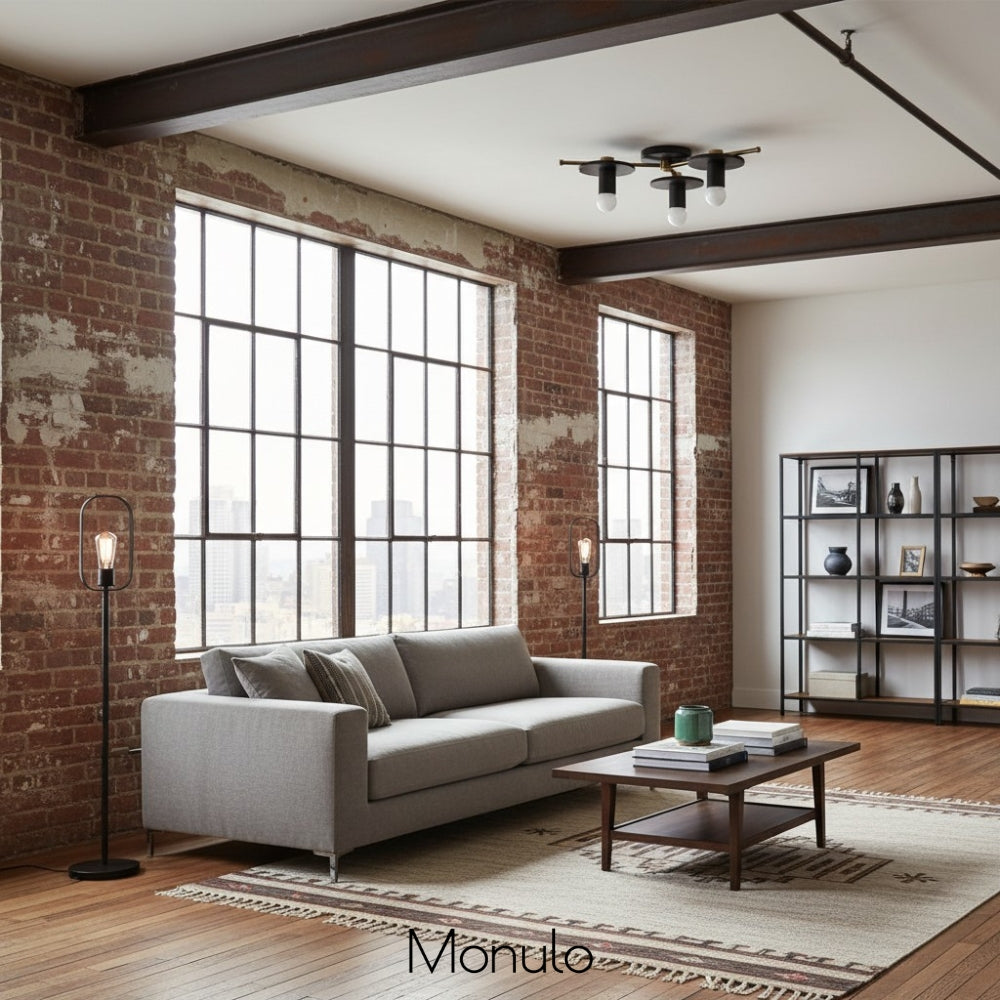 Radiro Globe Sculptural Trio Ceiling Lamp — Minimalist Modern Fixture for Living & Dining | Esilora