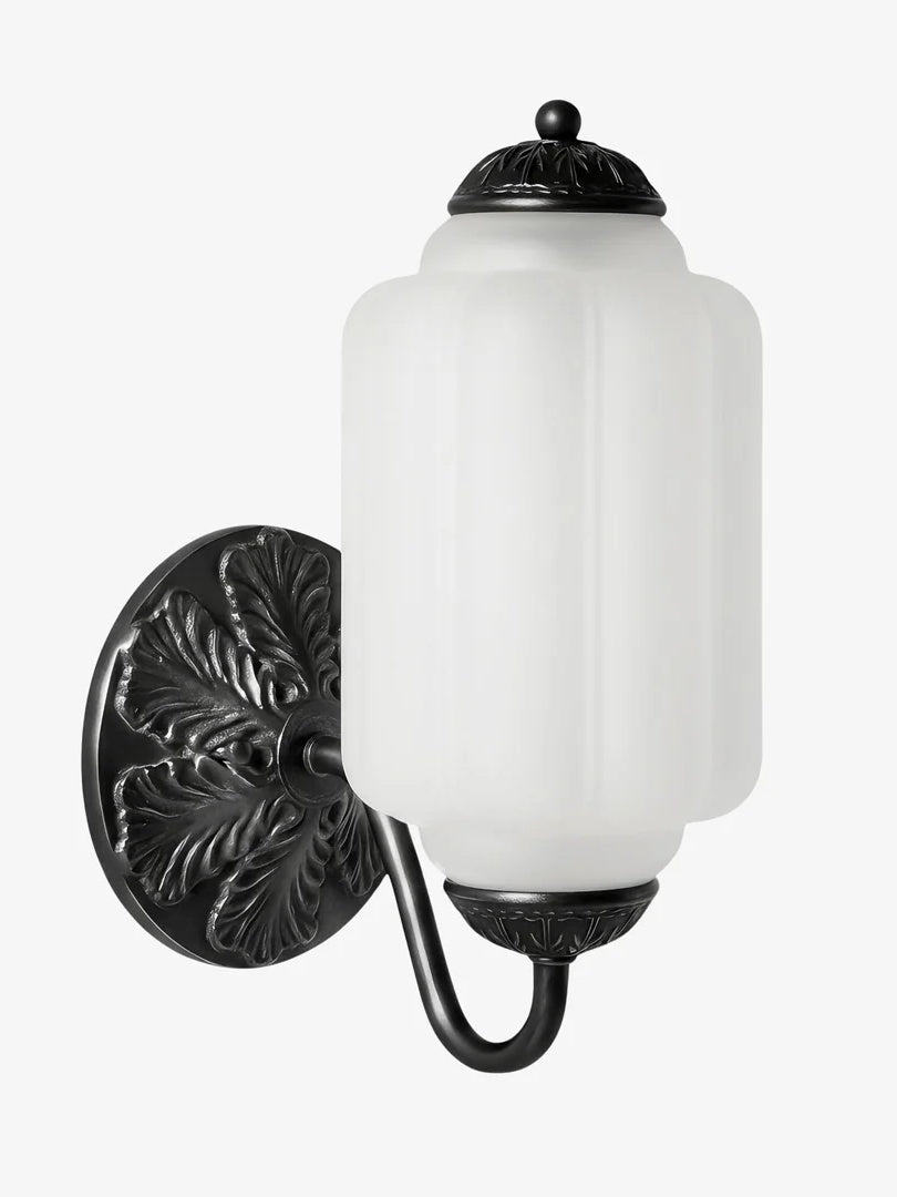 Vintage Milk Glass Sconce Bedside Hallway Eloise Wall Sconce | Esilora