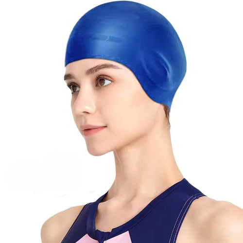 Gorro de natación de silicona AquaGuard con protección para los oídos