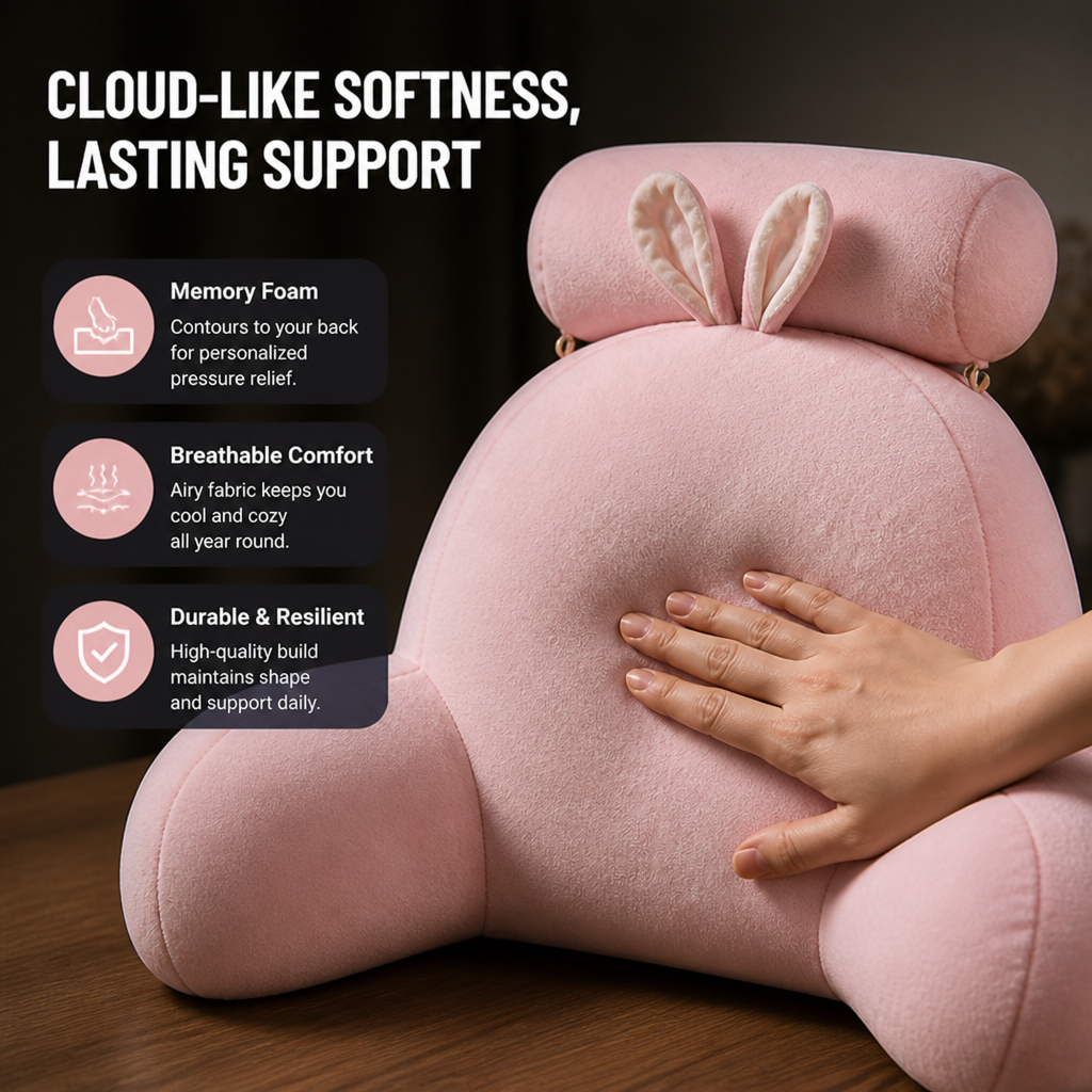 SpiraLuxe Lumbar Support Cushion — Unlock All-Day Back Freedom with Perfect, Pain-Melting Support - Esilora