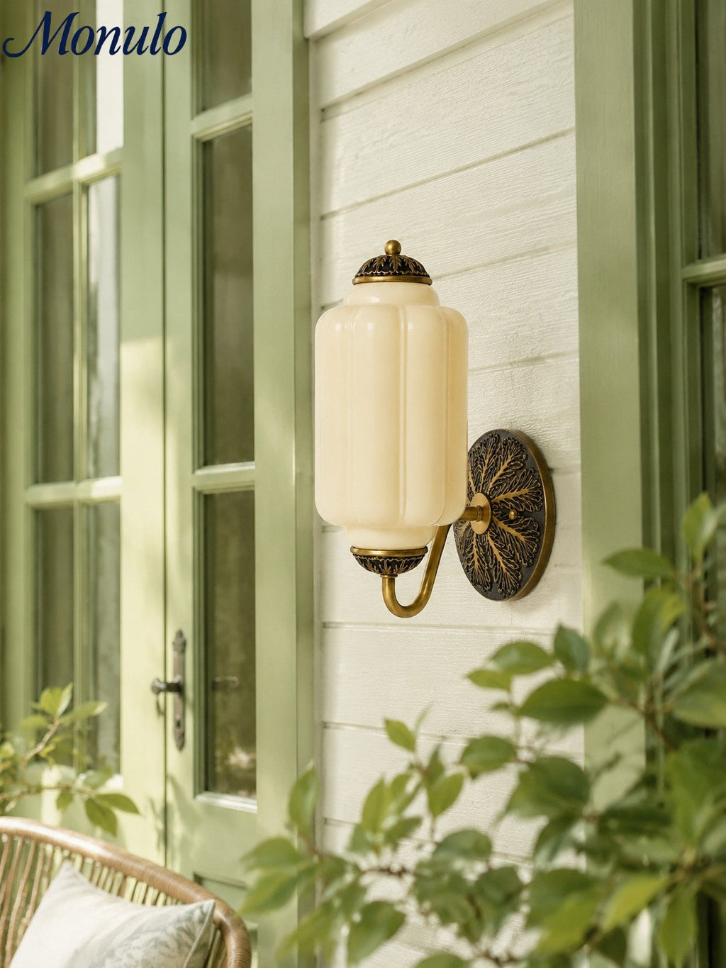 Vintage Milk Glass Sconce Bedside Hallway Eloise Wall Sconce | Esilora